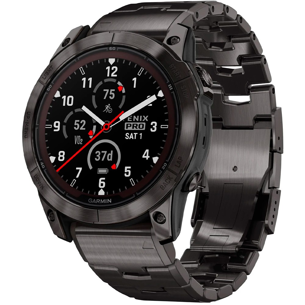 Смарт-часы Garmin fenix 7X Pro Sapphire Solar Edition Carbon Gray DLC Titanium with Vented Titanium Bracelet 010-02778-30 video