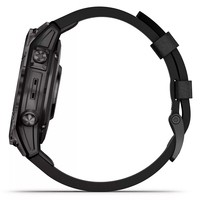 Фото Смарт-часы Garmin Epix Pro Gen 2 Sapphire Edition 47 мм Carbon Grey DLC Titanium with Black Leather Band 010-02803-30
