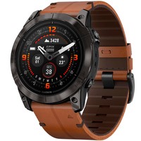 Смарт-часы Garmin Epix Pro Gen 2 Sapphire Edition 51 мм Carbon Grey DLC Titanium with Chestnut Leather Band 010-02804-30