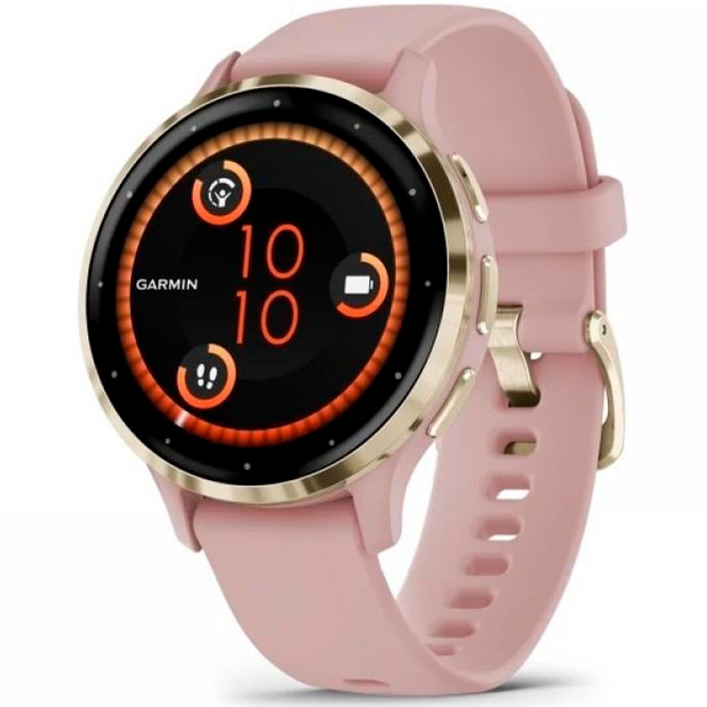 Смарт-часы Garmin Venu Venu 3S Soft Gold Stainless Steel Bezel with Dust Rose Case and Silicone Band 010-02785-03 video