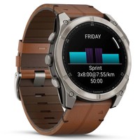 Фото Смарт-часы Garmin Fenix 8 Amoled 51 мм Sapphire Titanium with Chestnut Leather Band 010-02905-40