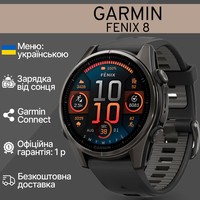 Фото Смарт-часы Garmin Fenix 8 Amoled 43 мм Sapphire Carbon Grey Titanium 010-02903-21